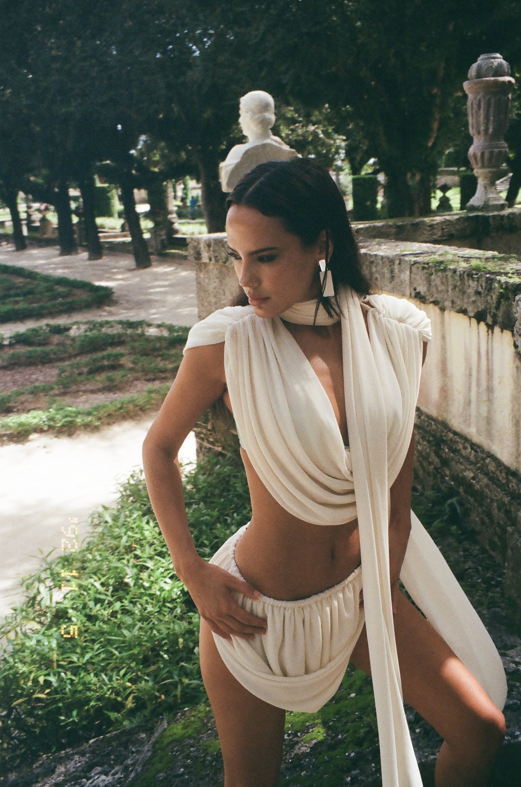 Bellezza / Ivory Apricot - Skirt  Divinoseas