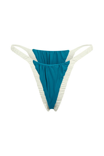 Ada / Deep Blue Ivory Apricot - Bottom