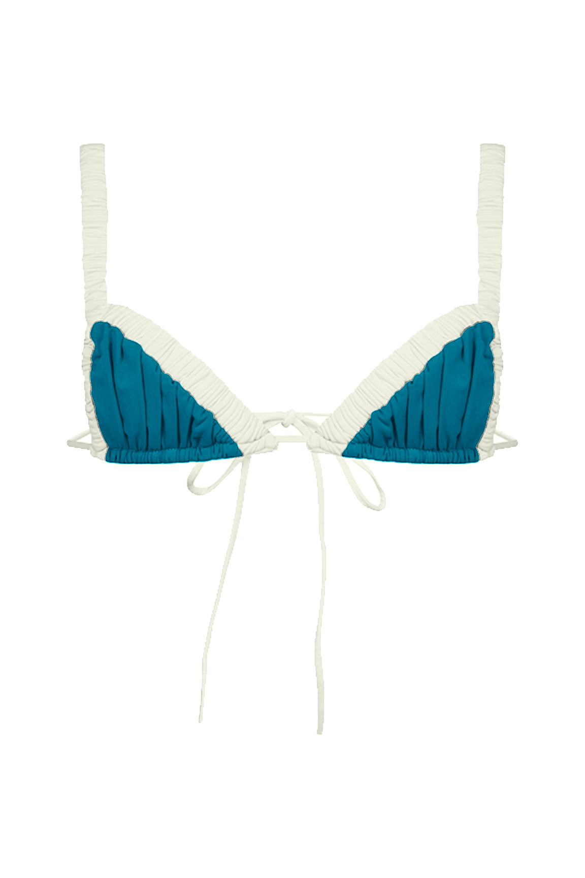 Ada / Deep Blue Ivory Apricot - Top