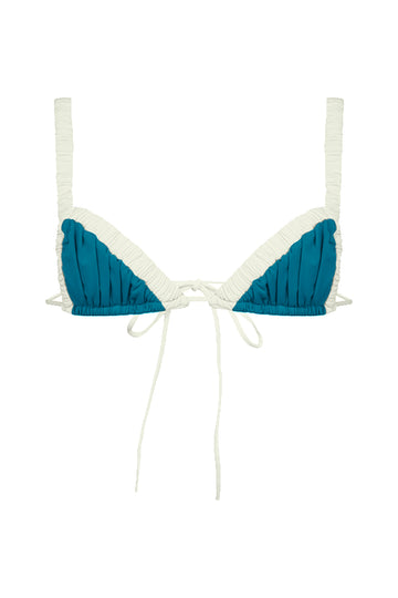 Ada / Deep Blue Ivory Apricot - Top