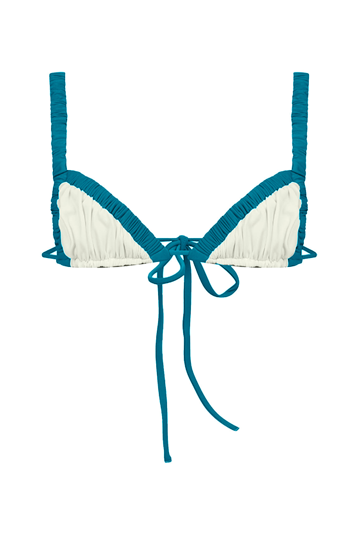 Ada / Ivory Apricot Deep Blue - Top