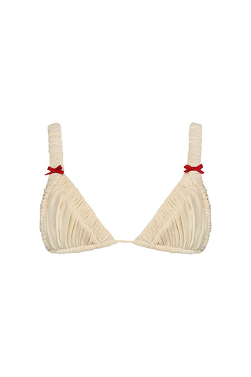 Cute Ada / Ivory Apricot Cherry Red - Top