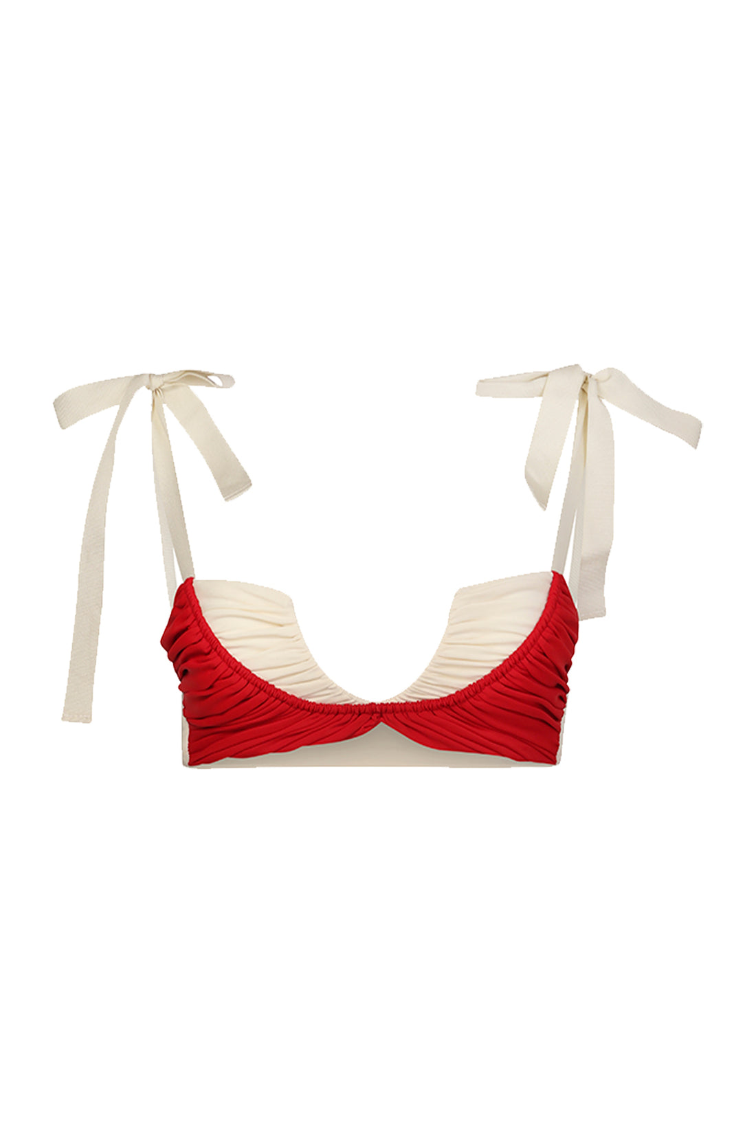 Cute Eclat / Cherry Red Ivory Apricot - Top