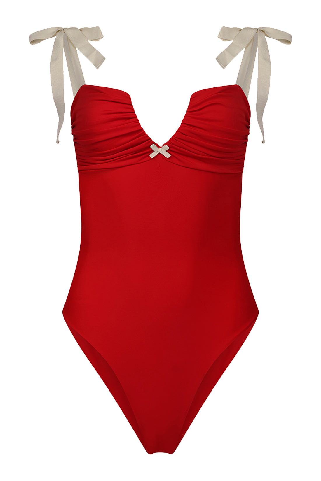 Cute Natala / Cherry Red Ivory Apricot - One Piece